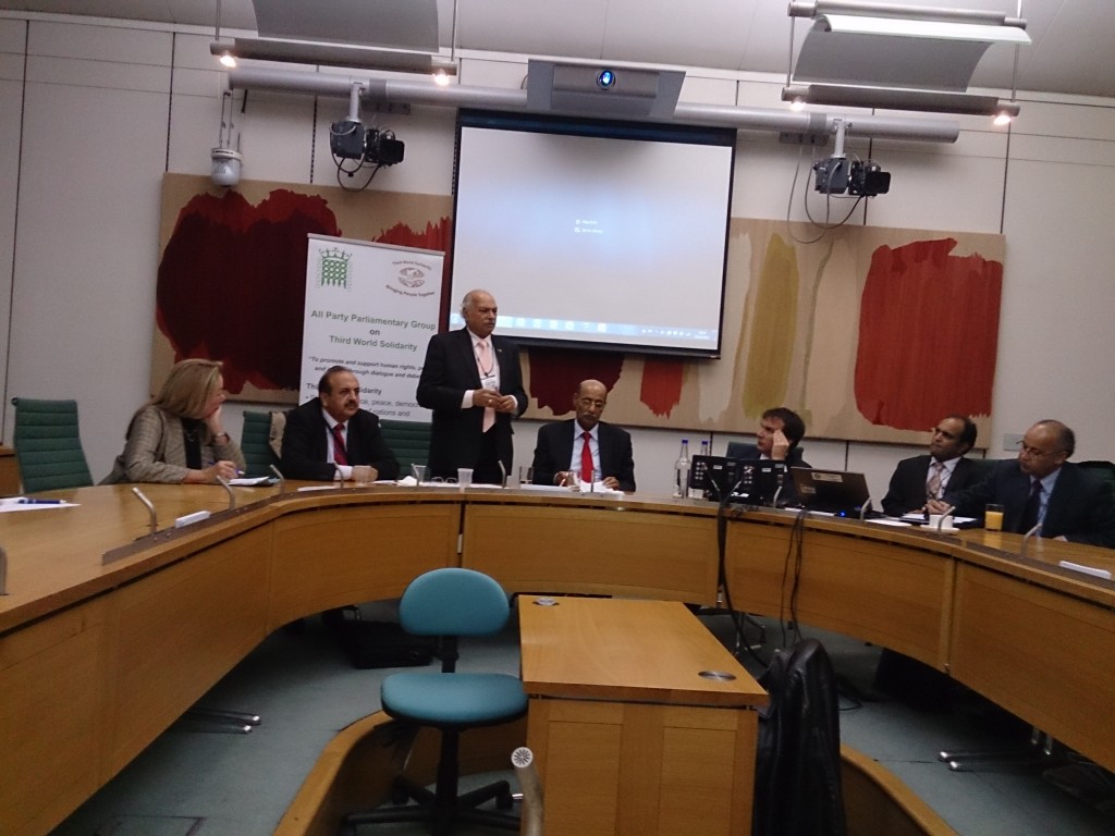 APPG on TWS has held a meeting yesterday on " Human Rights in Kashmir" in the House of Commons, Portcullis House (London